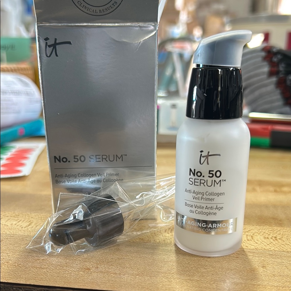 NIB IT Cosmetics No. 50 Serum Anti-Aging Collagen Veil Primer